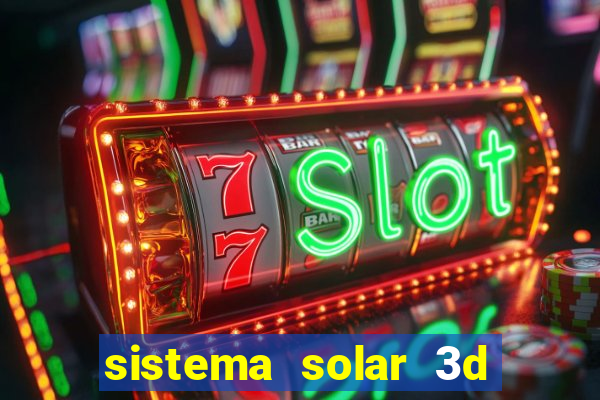 sistema solar 3d em movimento